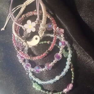 Girls mix match bracelets 6 in all